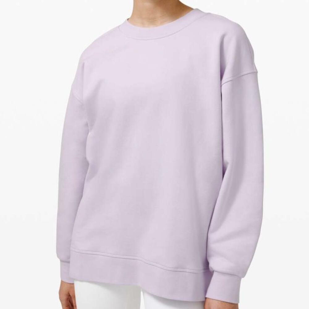 Lululemon Perfectly Oversized Crew Sweatshirt Lavender Dew Size Medium
